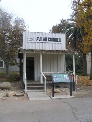 Havilah Courier Building and Marker image. Click for full size.