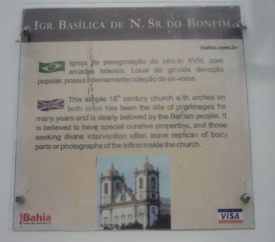 Igr. Basílica de N. Sr. do Bonfim Marker. Click for full size. Igr. Basílica de N. Sr. do Bonfim Marker image. Click for full size.