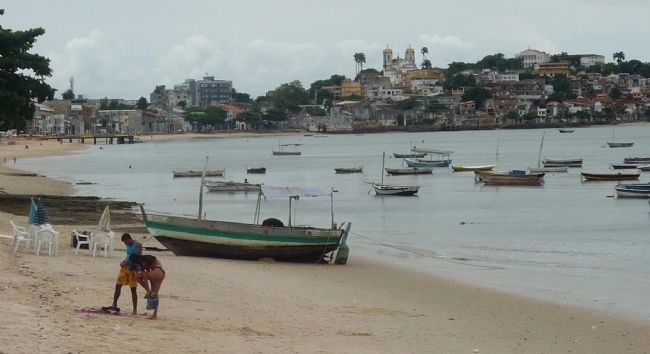 View from beach at Largo do Papagalo. Click for full size. View from beach at Largo do Papagalo image. Click for full size.