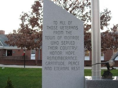 Monroe Veterans Memorial image. Click for full size.