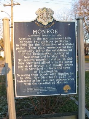 Monroe Marker. Click for full size. Monroe Marker image. Click for full size.