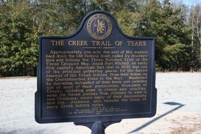 The Creek Trail Of Tears Marker. Click for full size. The Creek Trail Of Tears Marker image. Click for full size.