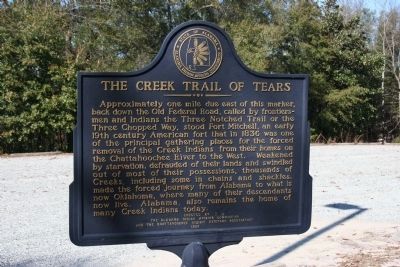 The Creek Trail Of Tears Marker image. Click for full size.