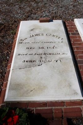 James Cantey Gravesite. Click for full size. James Cantey Gravesite image. Click for full size.