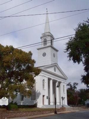 The Baptist Church of Beaufort seen with stepping stones at left. Click for full size. The Baptist Church of Beaufort seen with stepping stones at left image. Click for full size.