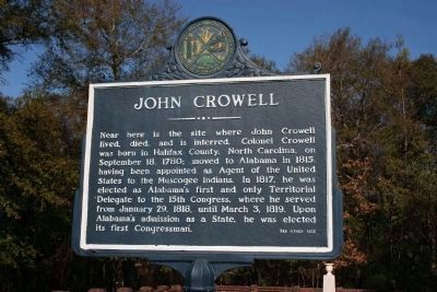 John Crowell Marker. Click for full size. John Crowell Marker image. Click for full size.
