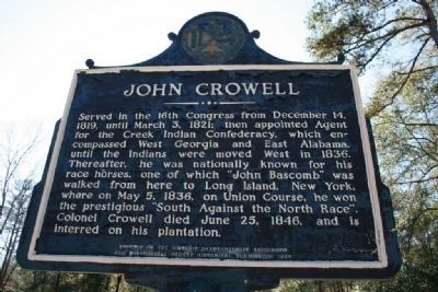 John Crowell Marker Reverse. Click for full size. John Crowell Marker Reverse image. Click for full size.