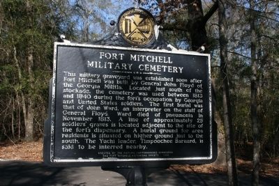 Fort Mitchell Military Cemetery Marker image. Click for full size.