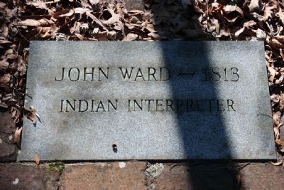 John Ward - 1813 Indian Interpreter Gravestone Marker image. Click for full size.