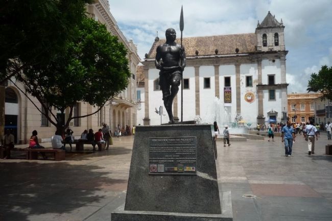 Zumbi Dos Palmares Monument - Pelourinho, Salvador, Bahia, Brazil image. Click for full size.