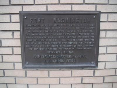 Fort Washington Marker. Click for full size. Fort Washington Marker image. Click for full size.