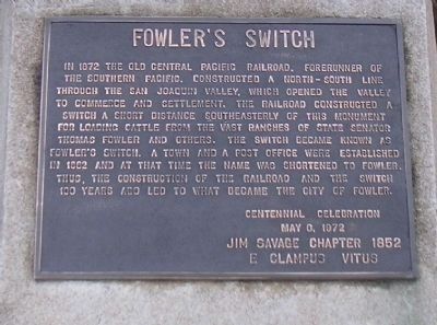 Fowler's Switch Marker image. Click for full size.