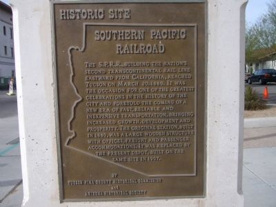 Southern Pacific Railroad Marker image. Click for full size.