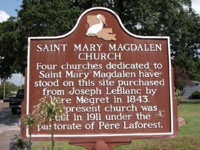 Saint Mary Magdalen Church Marker. Click for full size. Saint Mary Magdalen Church Marker image. Click for full size.