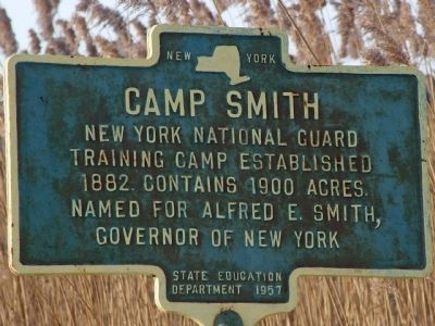 Camp Smith Marker at Camp entrance image. Click for full size.