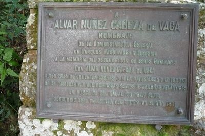 Alvar Núñez Cabeza de Vaca Marker image. Click for full size.