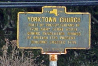Yorktown Church Marker. Click for full size. Yorktown Church Marker image. Click for full size.