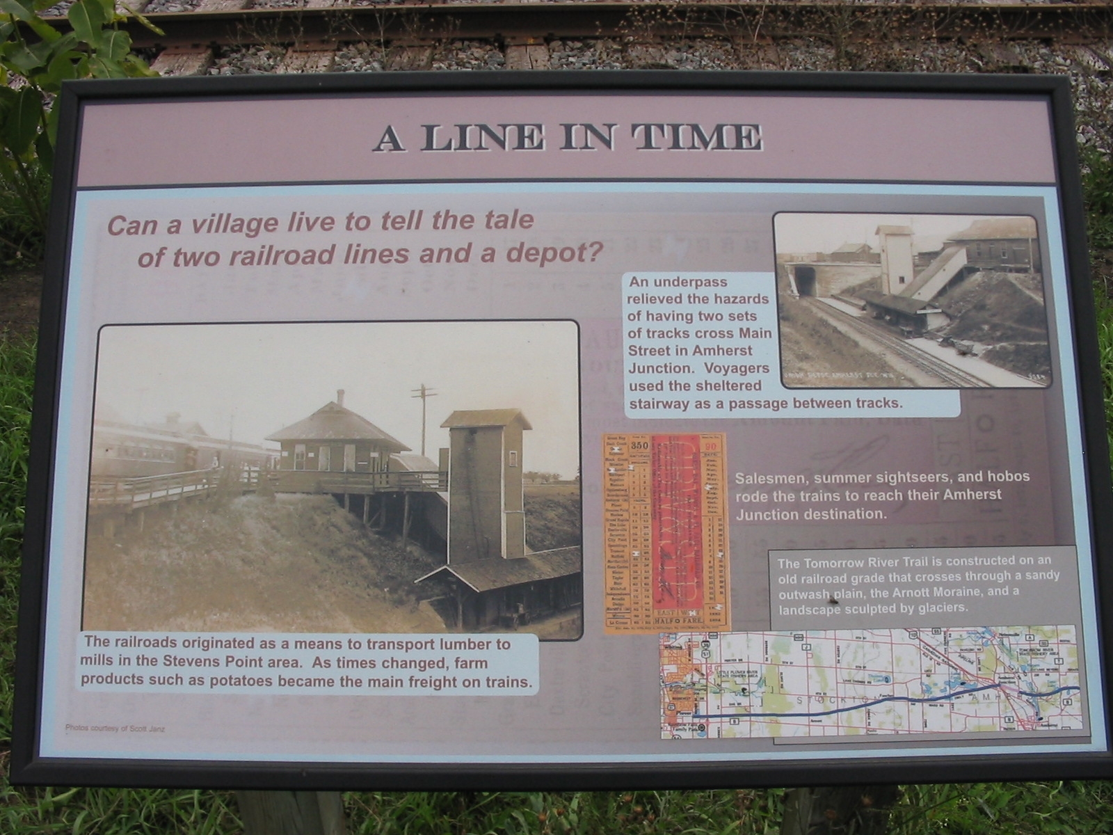 A Line in Time Marker