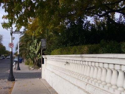 Walking north on Main Avenue towards Presidio Wall Marker. Click for full size. Walking north on Main Avenue towards Presidio Wall Marker image. Click for full size.