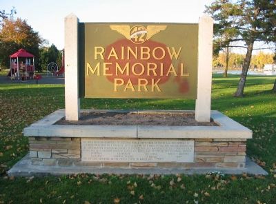 Rainbow Memorial Park Marker image. Click for full size.