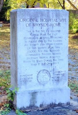 Original Hospital Site of Wayside Home Marker. Click for full size. Original Hospital Site of Wayside Home Marker image. Click for full size.