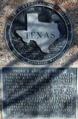 Moores Crossing Bridge Marker image. Click for full size.