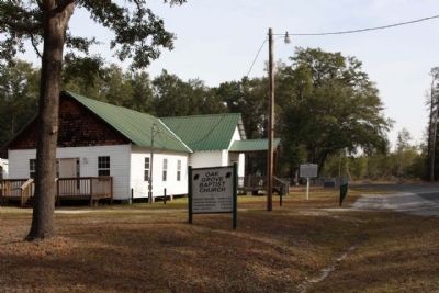 Oak Grove Baptist Church , looking east along Rivers Hill Road (State Road 27-17) image. Click for full size.