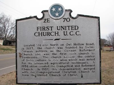 First United Church, U.C.C Marker. Click for full size. First United Church, U.C.C Marker image. Click for full size.