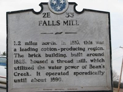 Falls Mill Marker image. Click for full size.