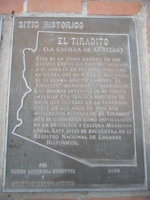 El Tiradito Marker Spanish version image. Click for full size.