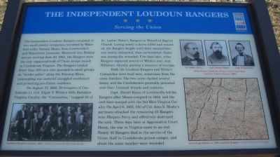 The Independent Loudoun Rangers Marker image. Click for full size.