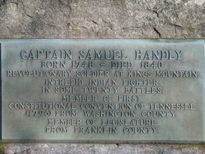 Captain Samuel Handly Grave. Click for full size. Captain Samuel Handly Grave image. Click for full size.