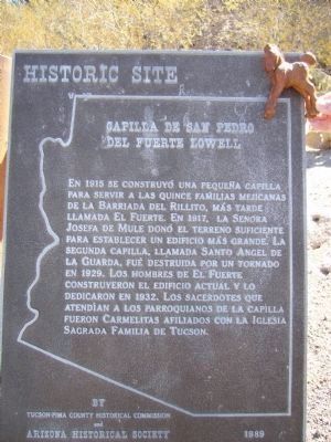Capilla De San Pedro Del Fuerte Lowell image. Click for full size.