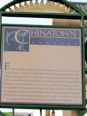 Chinatown Marker. Click for full size. Chinatown Marker image. Click for full size.