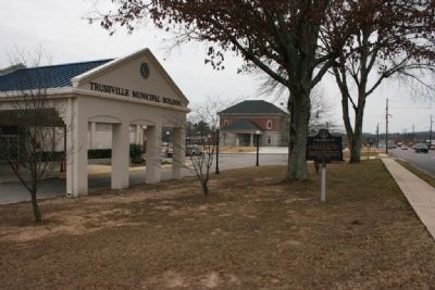 Trussville City Hall & Marker image. Click for full size.