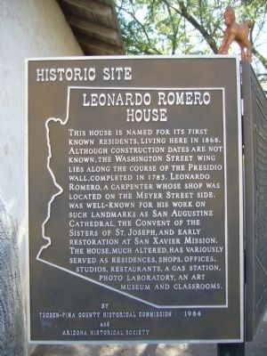Leonardo Romero House Marker image. Click for full size.