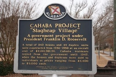 Cahaba Project Marker. Click for full size. Cahaba Project Marker image. Click for full size.