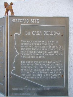 La Casa Cordova Marker image. Click for full size.