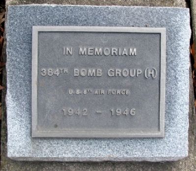 384th Bomb Group (H) Marker. Click for full size. 384th Bomb Group (H) Marker image. Click for full size.