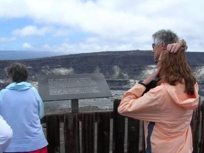 The "Firepit" of Halema'uma'u Marker image. Click for full size.