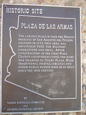 Plaza de las Armas Marker. Click for full size. Plaza de las Armas Marker image. Click for full size.