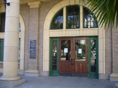 E.P.&S.W. Depot Entrance image. Click for full size.