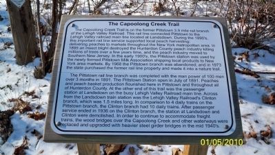 The Capoolong Creek Trail Marker image. Click for full size.