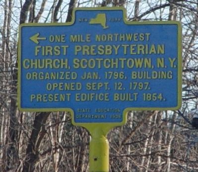 First Presbyterian Church, Scotchtown, N.Y. Marker image. Click for full size.
