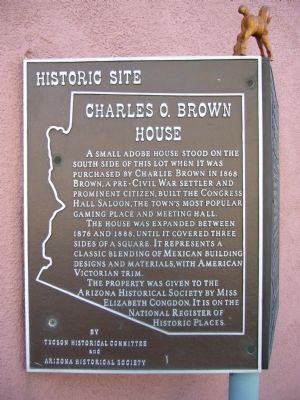 Charles O. Brown House Marker. Click for full size. Charles O. Brown House Marker image. Click for full size.