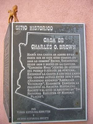 Charles O. Brown House Marker image. Click for full size.