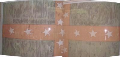 Confederate Florida Polk Regimental flag in the University of the South Library image. Click for full size.