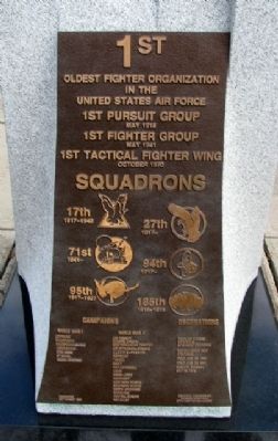 1st Fighter Group Memorial (rear) image. Click for full size.