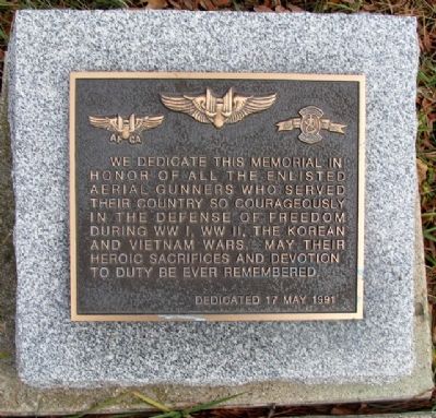 Enlisted Aerial Gunners Marker image. Click for full size.