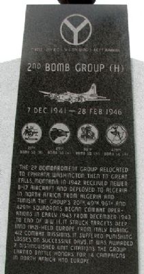 2nd Bomb Group (H) Memorial image. Click for full size.